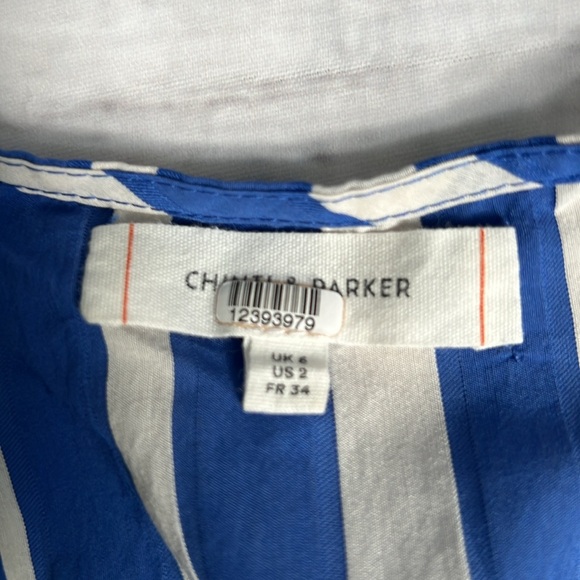 WEEKLY SALE: Chinti & Parker Striped Blue/White Parasol Dress NO BELT SZ: 2 - Picture 5 of 8